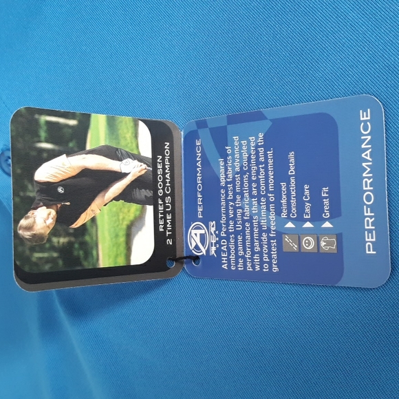 Ahead USA Extreme XL Blue Performance Polo Shirt - Picture 5 of 17